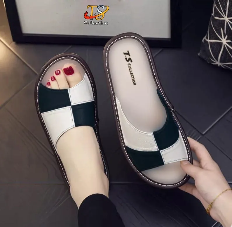 Washable Cotton Slippers Artificial Leather Unique & Stylish Women Sandal