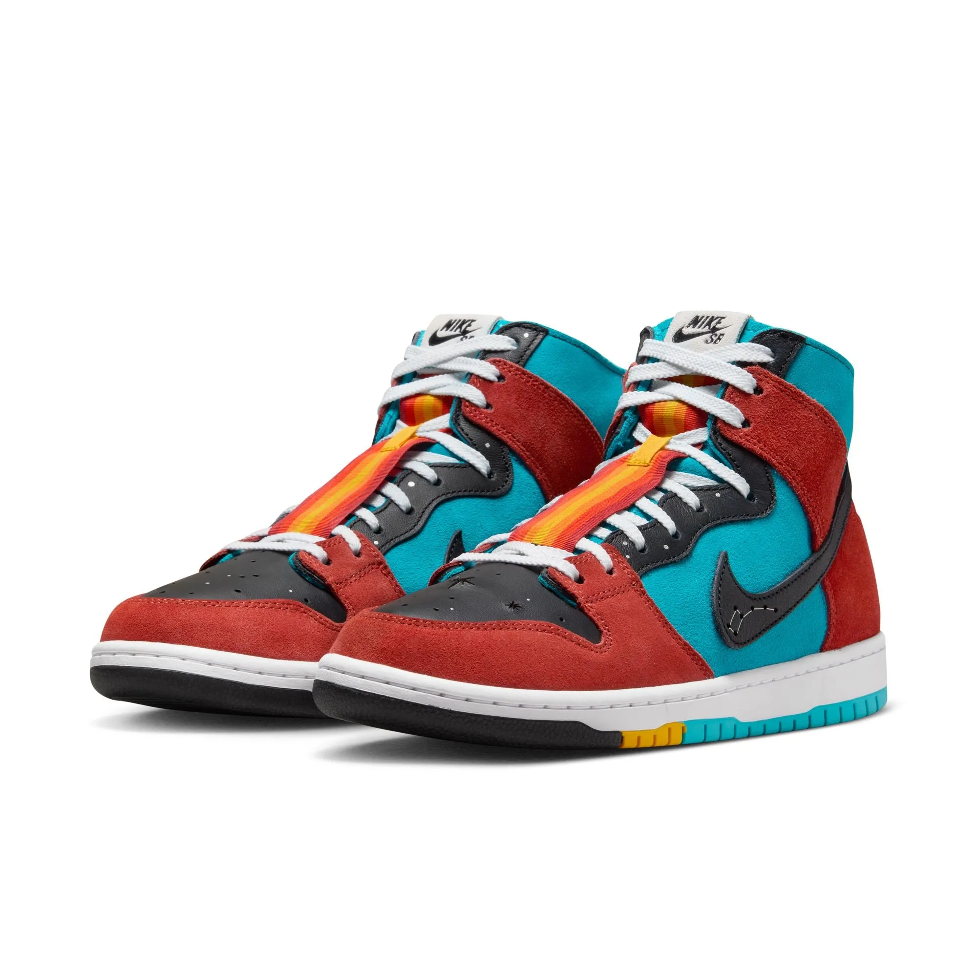 Asics Shoes For Hiit NIKE SB X DI'ORR GREENWOOD DUNK HIGH DECON TURQUOISE BLUE / BLACK-RUGGED ORANGE