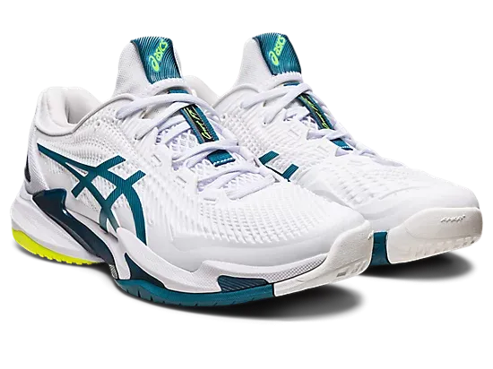 Asics Court FF 3 (White/Gris Blue) Asics Ocr Shoes