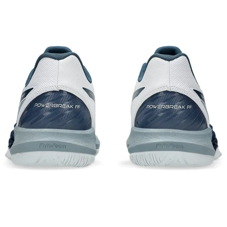 Asics Powerbreak FF White & Vintage Indigo Men's Indoor Court Shoes Asics Tokyo Marathon 2024 Shoes