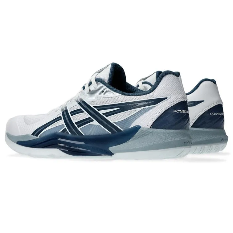 Asics Powerbreak FF White & Vintage Indigo Men's Indoor Court Shoes Asics Gel Foundation Workplace Walking Shoes