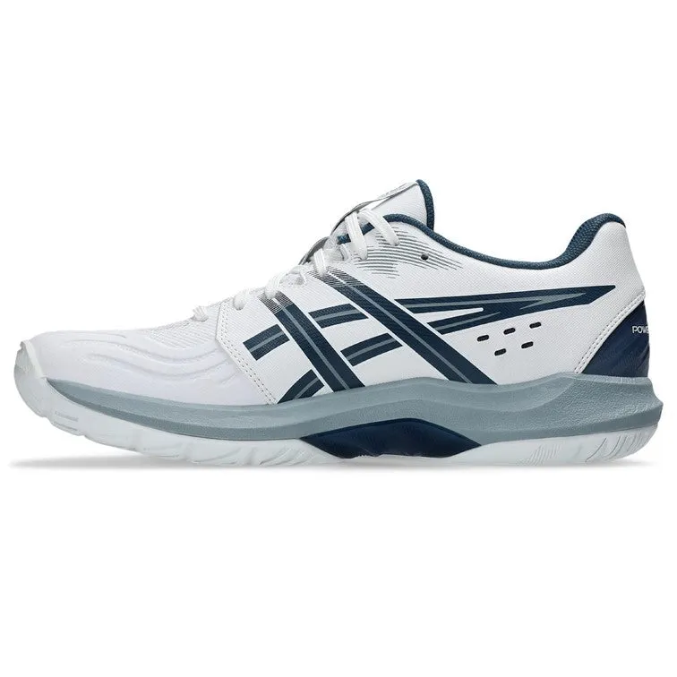 Asics Powerbreak FF White & Vintage Indigo Men's Indoor Court Shoes Asics Gel-contend 5 Running Shoes