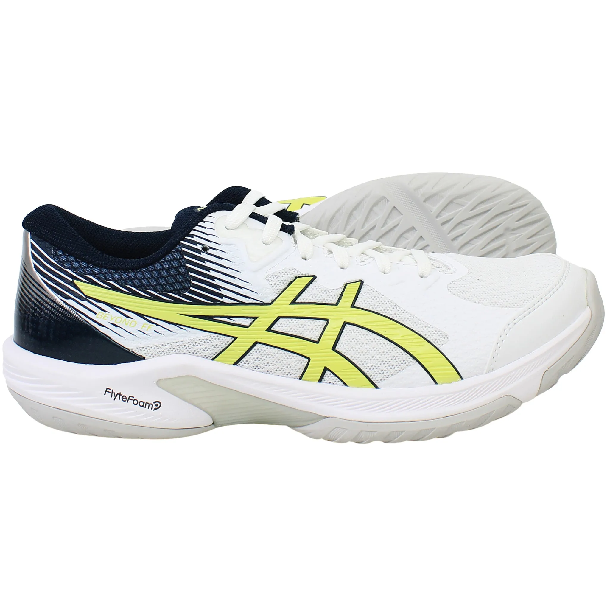 Asics Gel Beyond FF Mens White Voleyball Shoes Asics Vegan Shoes