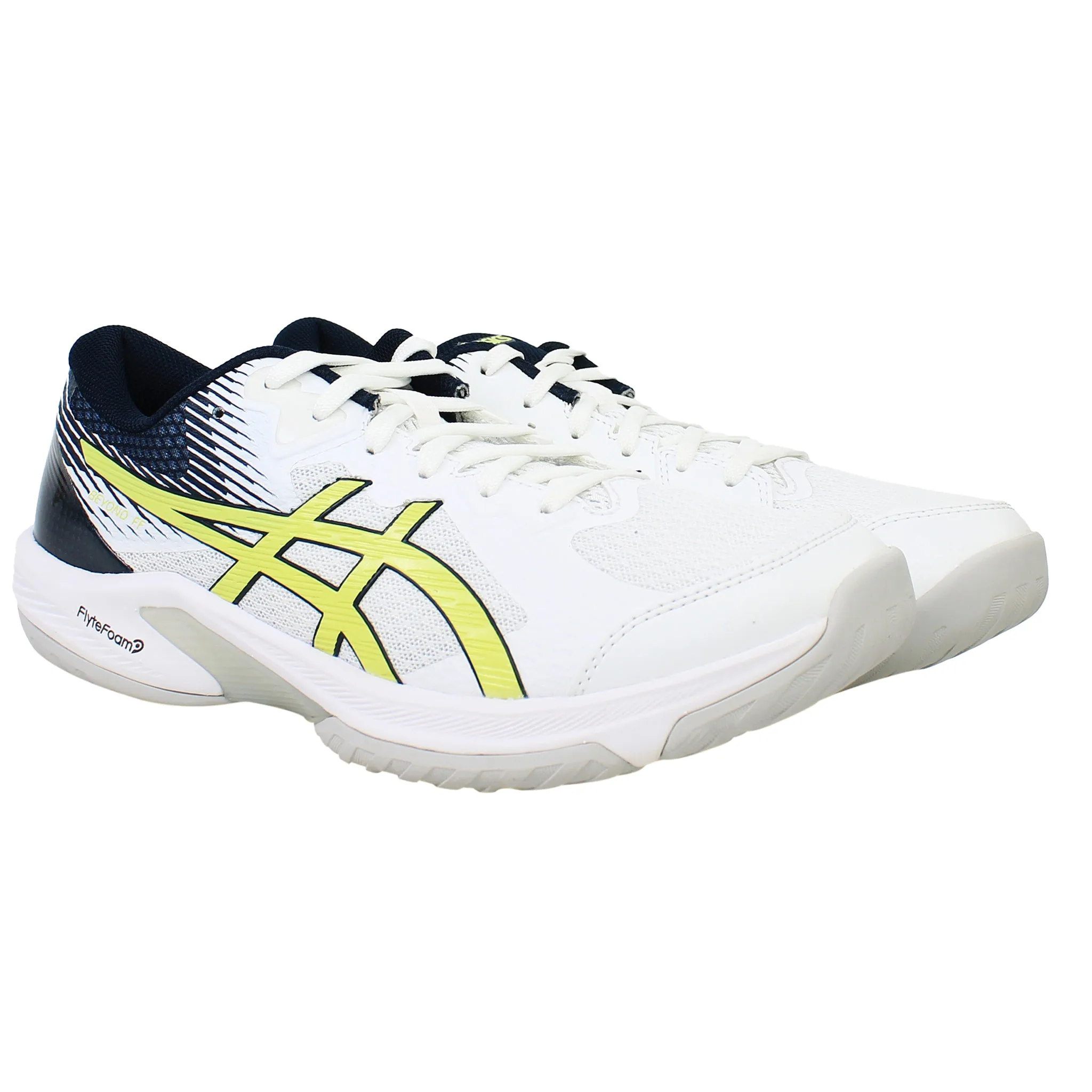 Asics Gel Beyond FF Mens White Voleyball Shoes Asics Shoe Sizes Width