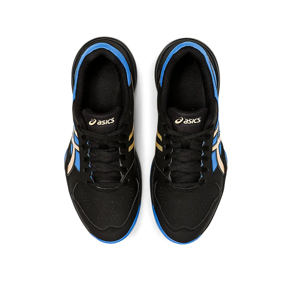 Asics Onitsuka Tiger Wrestling Shoes Asics Gel Game 7 Black Blue Juniors Tennis Shoes