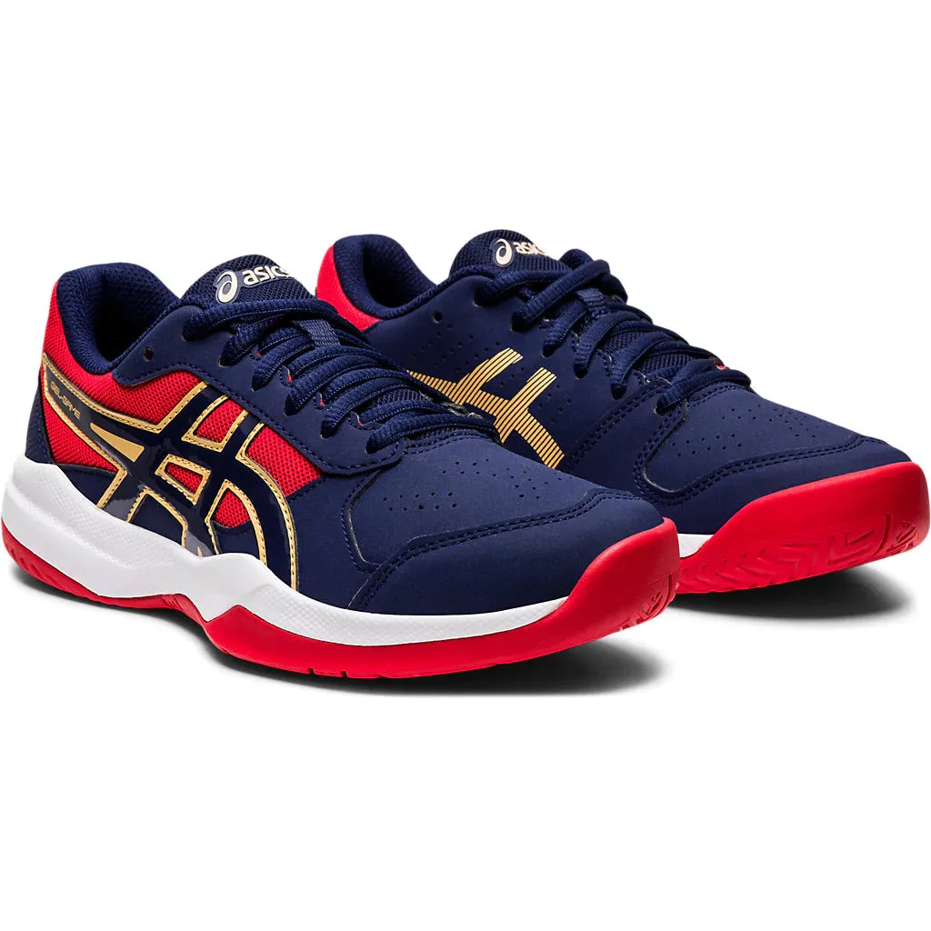 Asics Gel Game 7 Peacoat Red Juniors Tennis Shoes Asics Running Shoes Best Cushioning