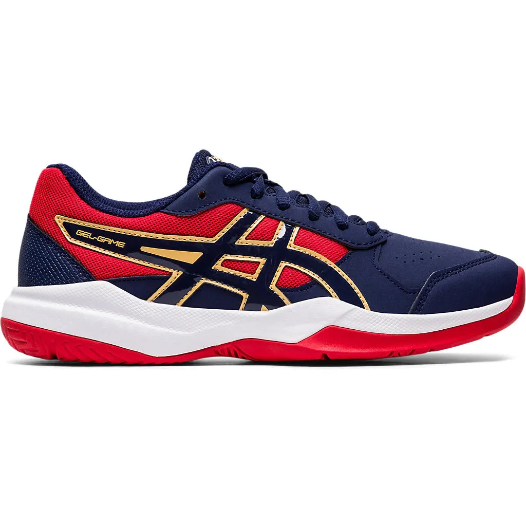 Asics Summer Shoes Asics Gel Game 7 Peacoat Red Juniors Tennis Shoes