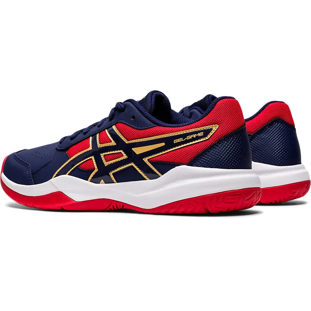 Asics Gel Game 7 Peacoat Red Juniors Tennis Shoes Asics Step Aerobic Shoes
