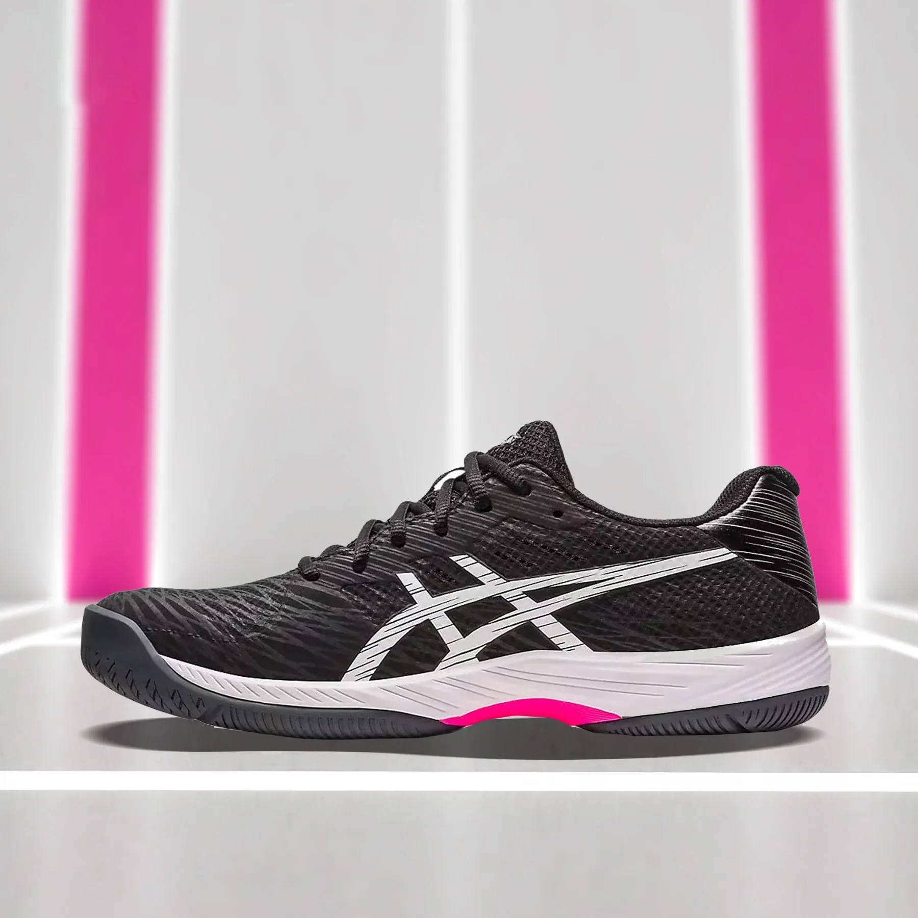 Asics Gel Lyte Speed Retro Running Shoe Asics Gel Game 9 Tennis Shoes Black/Hot Pink - 1041A337.001