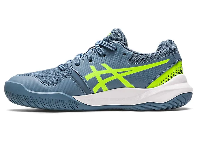 Asics Gel Blade 7 Badminton Shoes Asics Gel Resolution 9 GS (Steel Blue/Hazard Green)