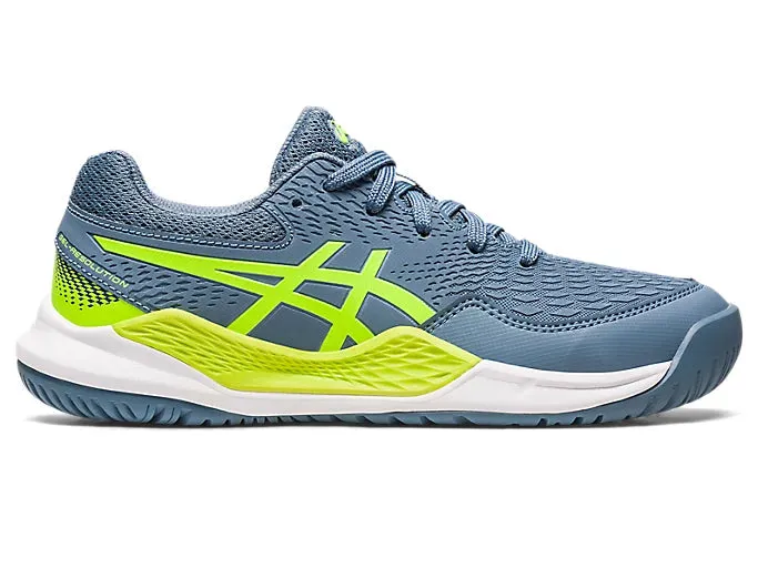 Asics Gel Resolution 9 GS (Steel Blue/Hazard Green) Asics Ocr Shoes