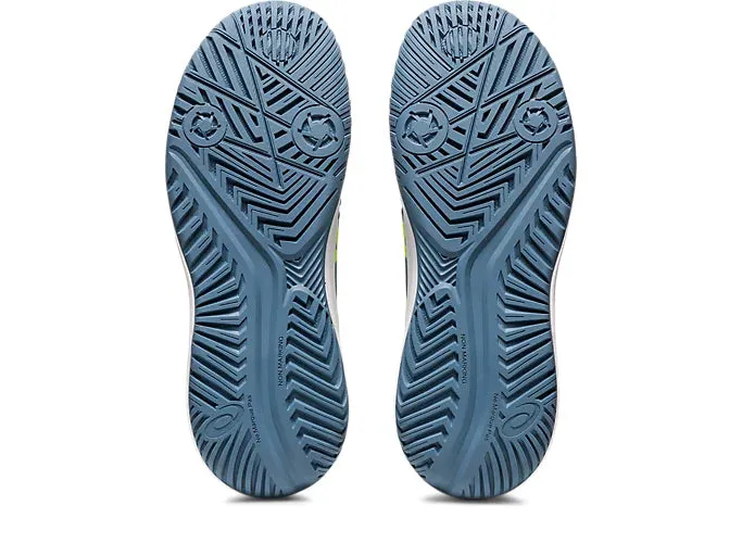 Asics Gel Resolution 9 GS (Steel Blue/Hazard Green) Asics Netburner Ballistic Flytefoam Volleyball Shoes