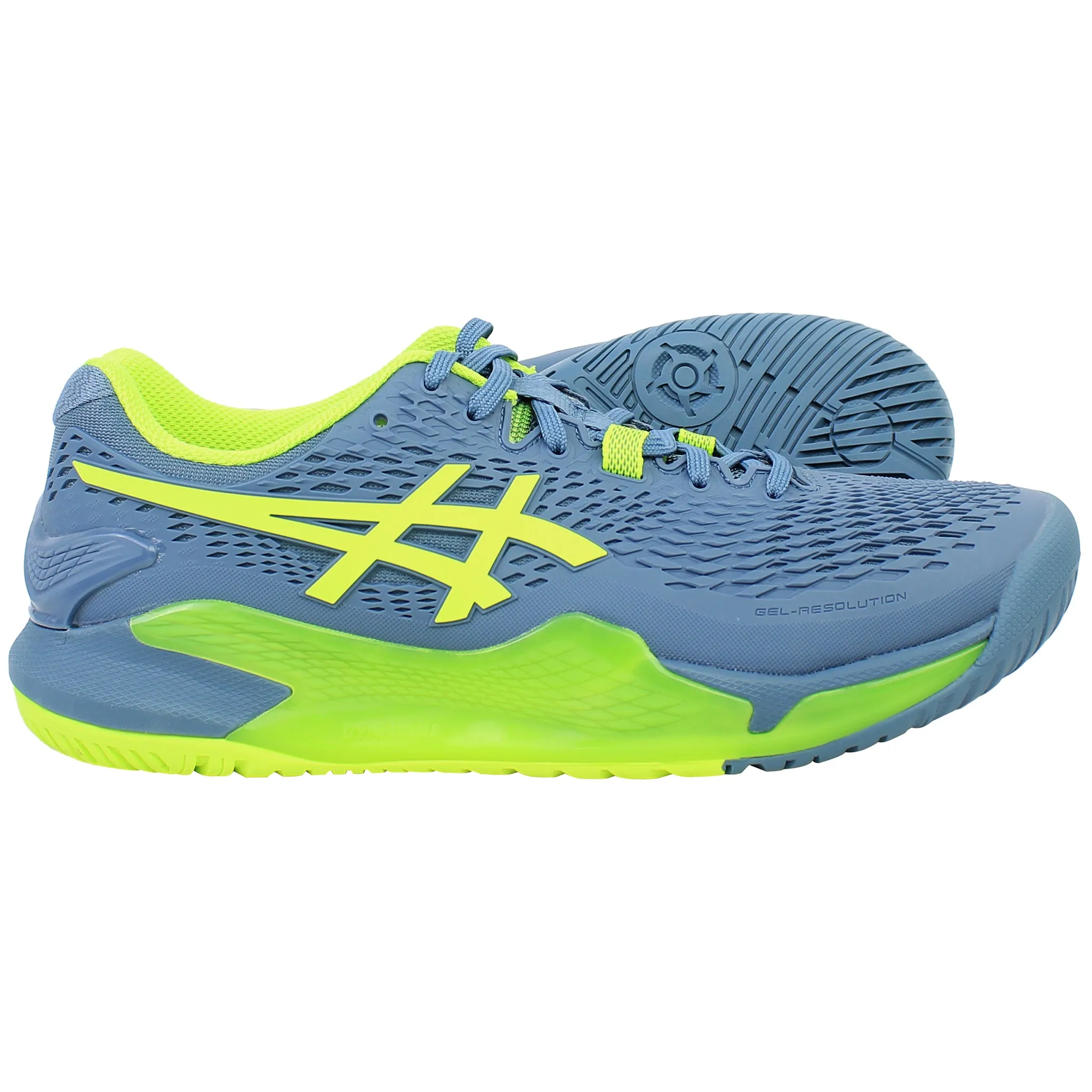 Asics Gel-Resolution 9 Mens Blue Tennis Shoes Asics Dynaflyte 3 Running Shoes