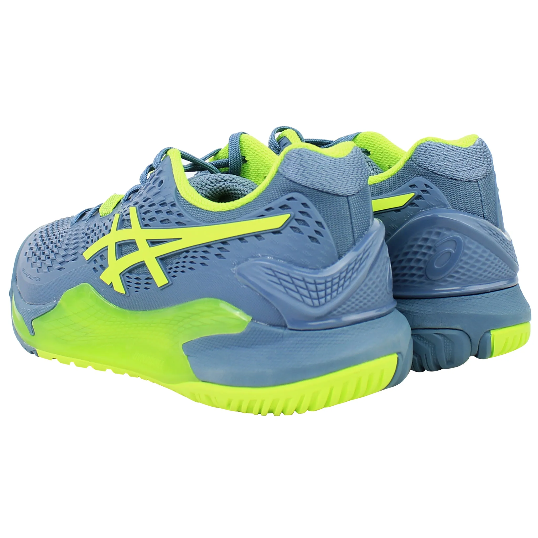Asics Shoes For Morton's Neuroma Asics Gel-Resolution 9 Mens Blue Tennis Shoes