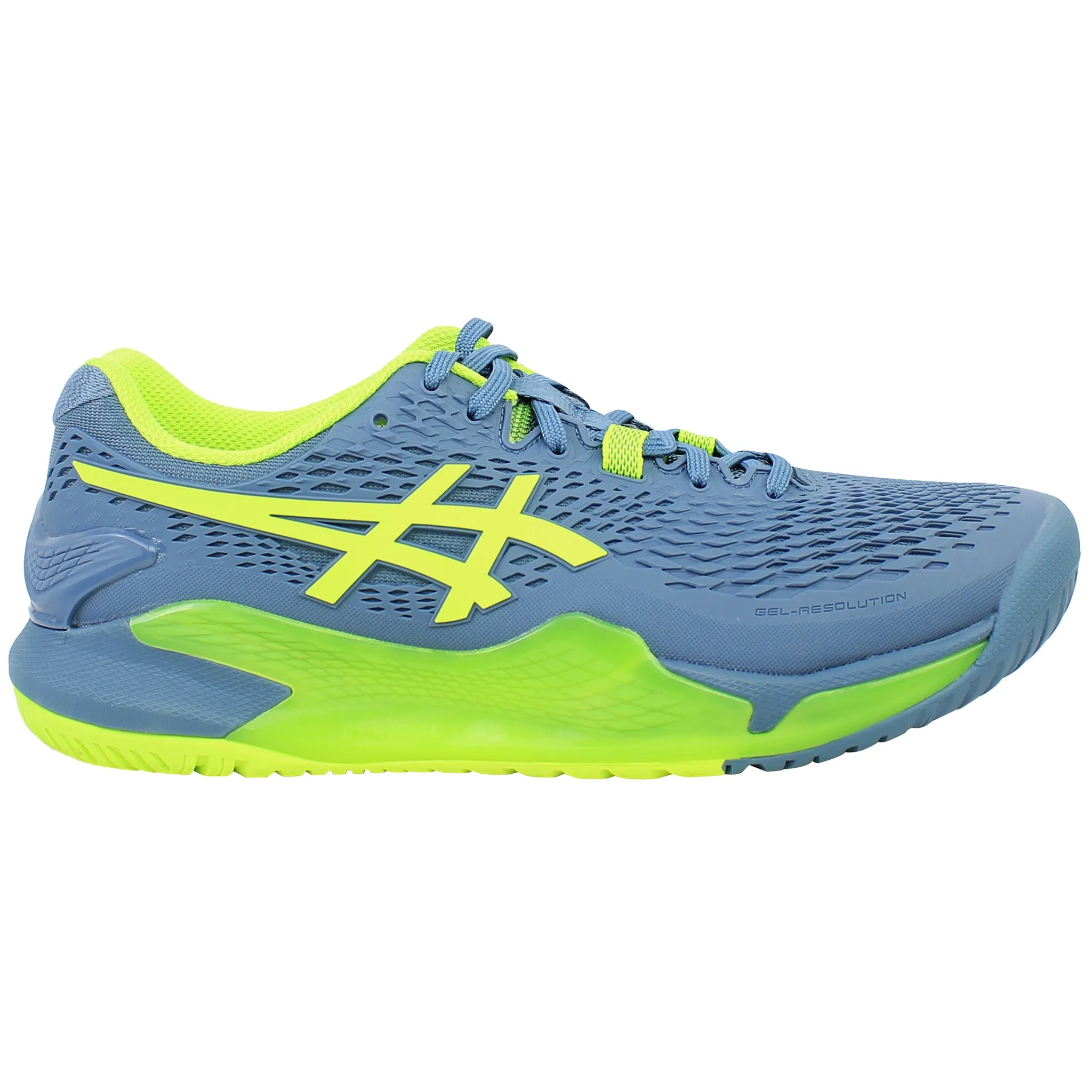 Asics Gel-Resolution 9 Mens Blue Tennis Shoes New Asics Volleyball Shoes
