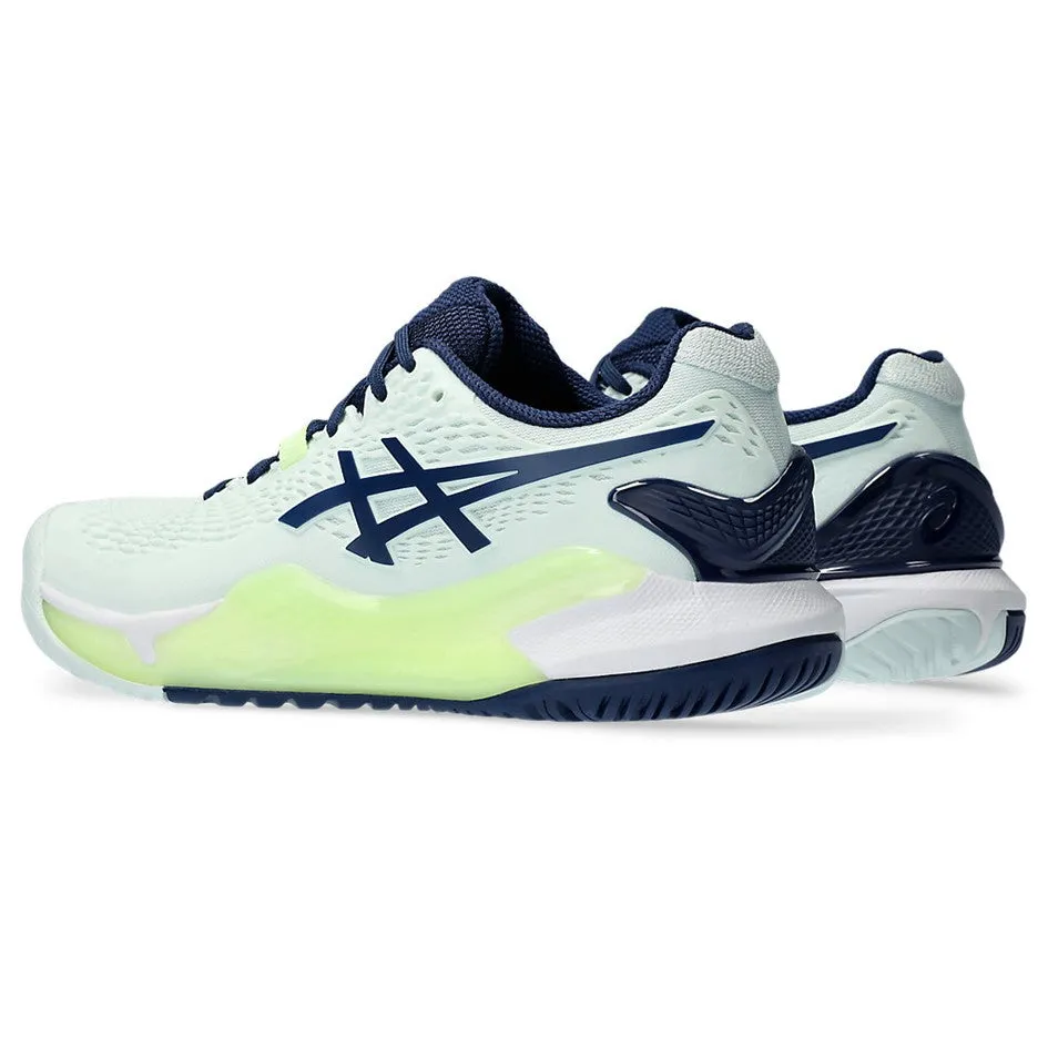 Asics Gel-Resolution 9 Pale Mint & Blue Expanse Women's Tennis Shoes Asics Fuzex Running Shoes