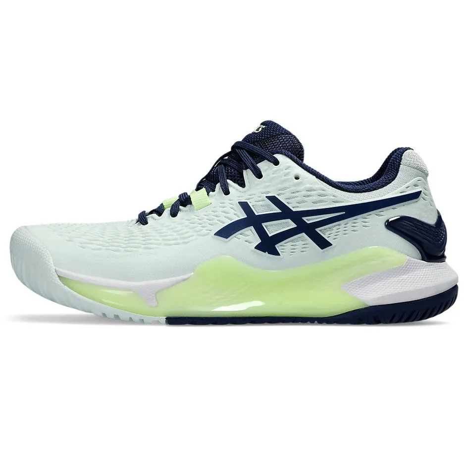Asics Gel-Resolution 9 Pale Mint & Blue Expanse Women's Tennis Shoes Asics Gel Contend Running Shoe