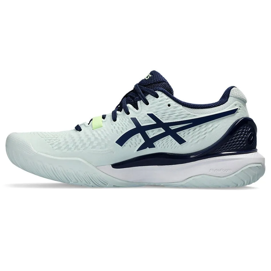 Asics Gel-Resolution 9 Pale Mint & Blue Expanse Women's Tennis Shoes The Best Asics Walking Shoe