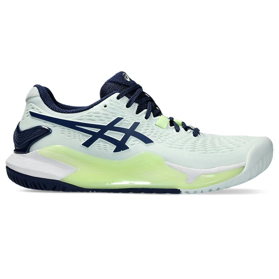 Running Shoes Similar To Asics Novablast Asics Gel-Resolution 9 Pale Mint & Blue Expanse Women's Tennis Shoes