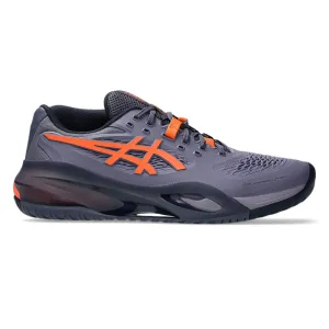 Asics Gel-Resolution X Greyish Purple & Nova Orange Men's Tennis Shoes Asics Softest Shoe