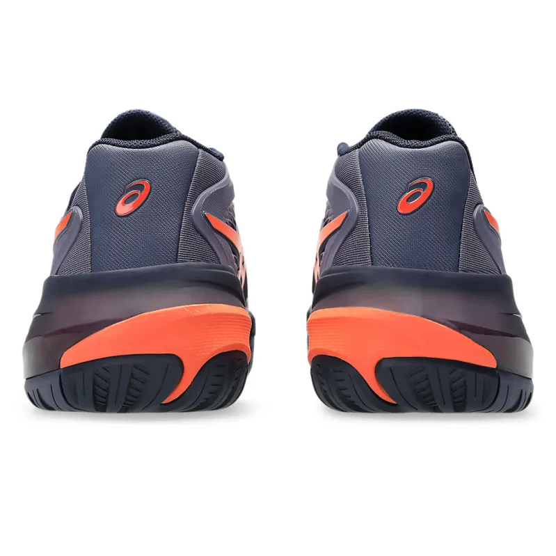 Asics Gel-Resolution X Greyish Purple & Nova Orange Men's Tennis Shoes Asics Most Cushioned Running Shoe