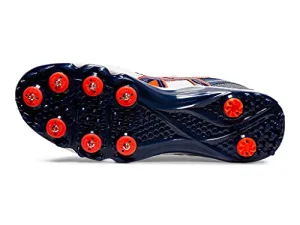 ASICS Men Gel-Peake 5 White/Blue Expanse Leather Cricket Shoes-6 UK (40 EU) (7 US) (P613Y) Asics Triathlon Shoes