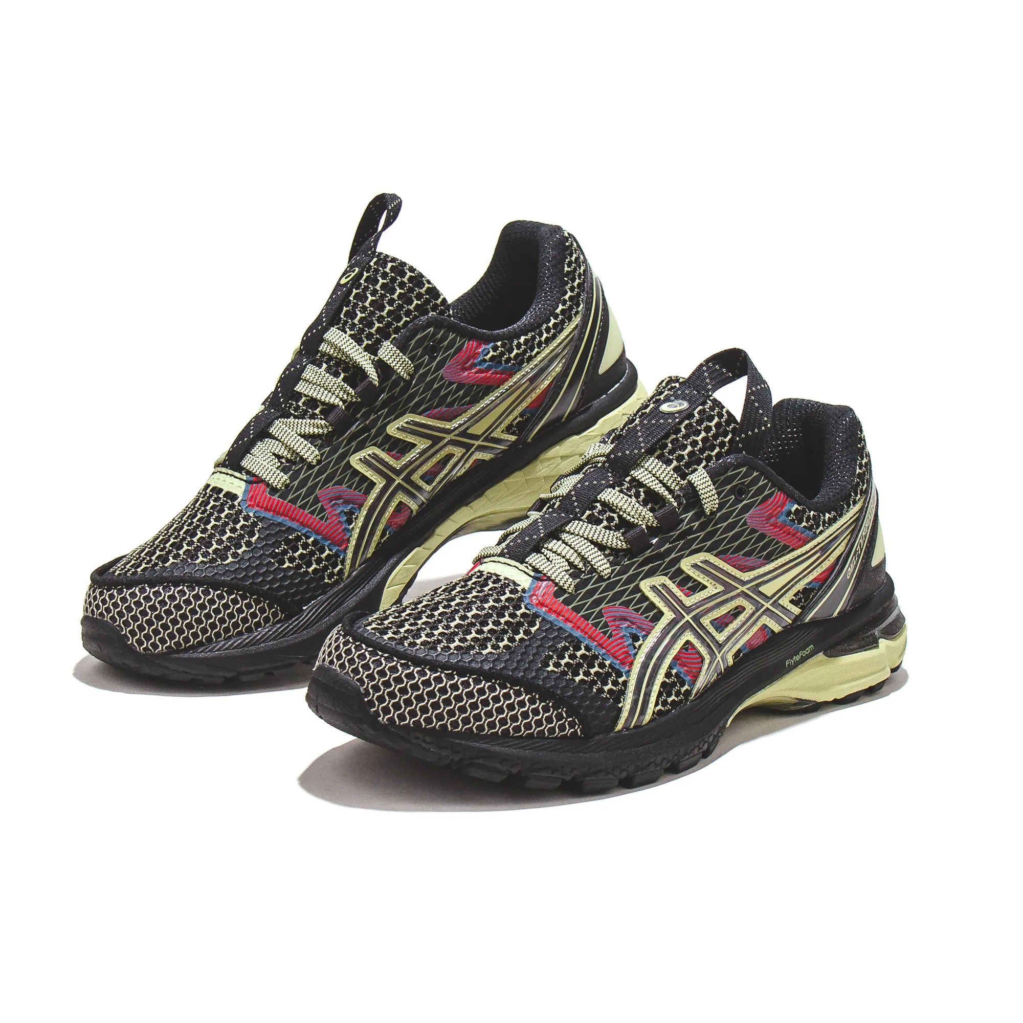 Asics Men US4-S Gel-Terrain Black Neon Lime 1203A394-001 Original Asics Shoes Price