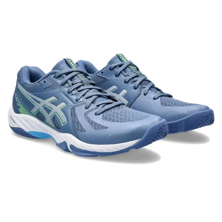 Asics Shoes For Volleyball ASICS Men's Blade FF Badminton Shoes (Denim Blue/Lime Burst)