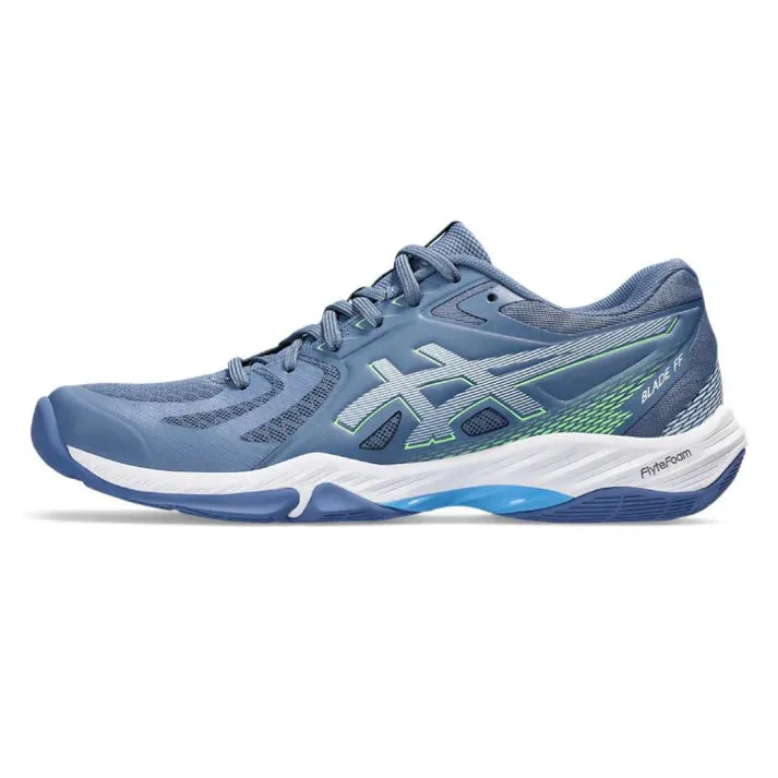 Shoes Asics Kayano ASICS Men's Blade FF Badminton Shoes (Denim Blue/Lime Burst)