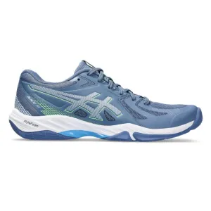 ASICS Men's Blade FF Badminton Shoes (Denim Blue/Lime Burst) Asics Tiger Gel Lyte V Sanze Shoes H848n