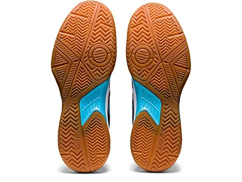 ASICS Men's Gel-Court Hunter Peacoat/Aquarium Leather Indoor Shoes-11 UK (46.5 EU) (12 US) (1071A020) Asics Shoe Size