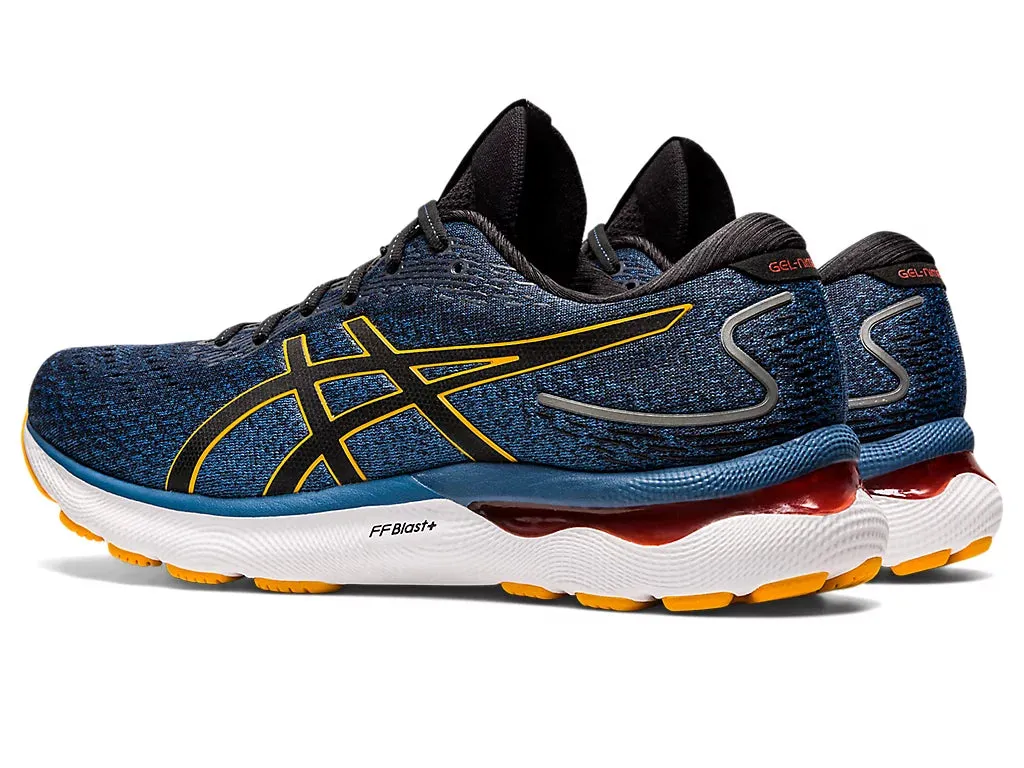 ASICS Men's GEL-NIMBUS 24 (Azure/Amber) Asics Casual Running Shoes