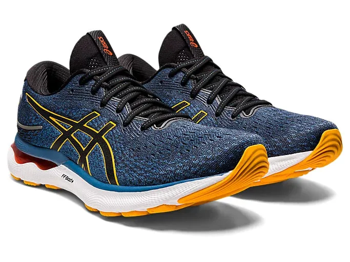 Asics Gel-tactic 12 Indoor Court Shoes Reviews ASICS Men's GEL-NIMBUS 24 (Azure/Amber)