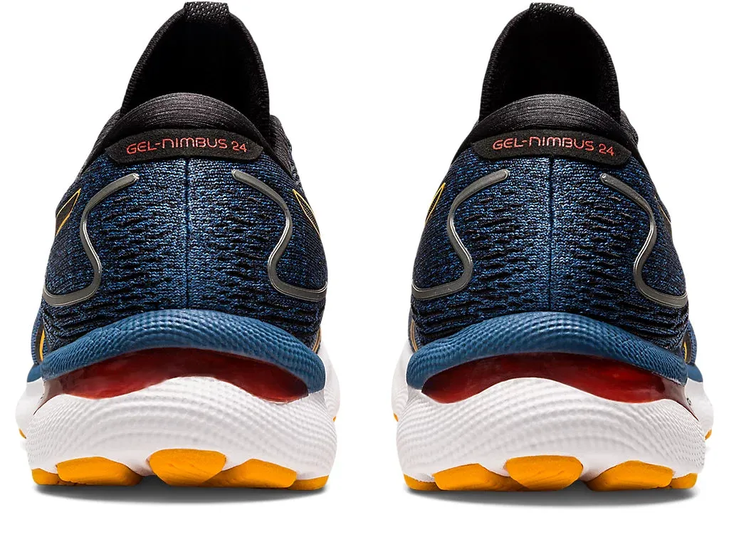 Asics Tartherzeal 6 Running Shoes ASICS Men's GEL-NIMBUS 24 (Azure/Amber)