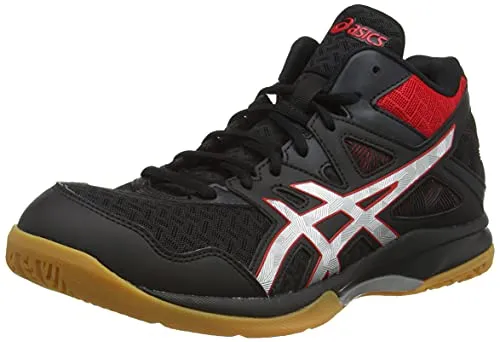 Asics Shoes For Padel ASICS Men's Gel-Task Mt 2 Black/Classic Red Indoor Court Shoes-7 UK (41.5 EU) (8 US) (1071A036)