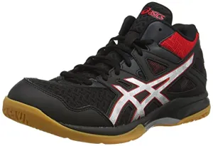 Asics Voleyball Shoes ASICS Men's Gel-Task Mt 2 Black/Classic Red Indoor Court Shoes-7 UK (41.5 EU) (8 US) (1071A036)