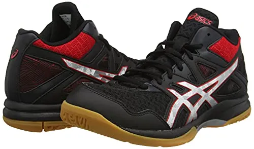 ASICS Men's Gel-Task Mt 2 Black/Classic Red Indoor Court Shoes-7 UK (41.5 EU) (8 US) (1071A036) Asics Multicolor Shoes