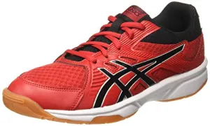 ASICS Men's Upcourt 3 Classic Red/Black Badminton Shoes-8 UK (1071A019.602) Asics Tennis Shoes Solution Speed Ff