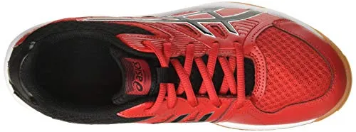 ASICS Men's Upcourt 3 Classic Red/Black Badminton Shoes-8 UK (1071A019.602) Asics Turf Shoes Baseball