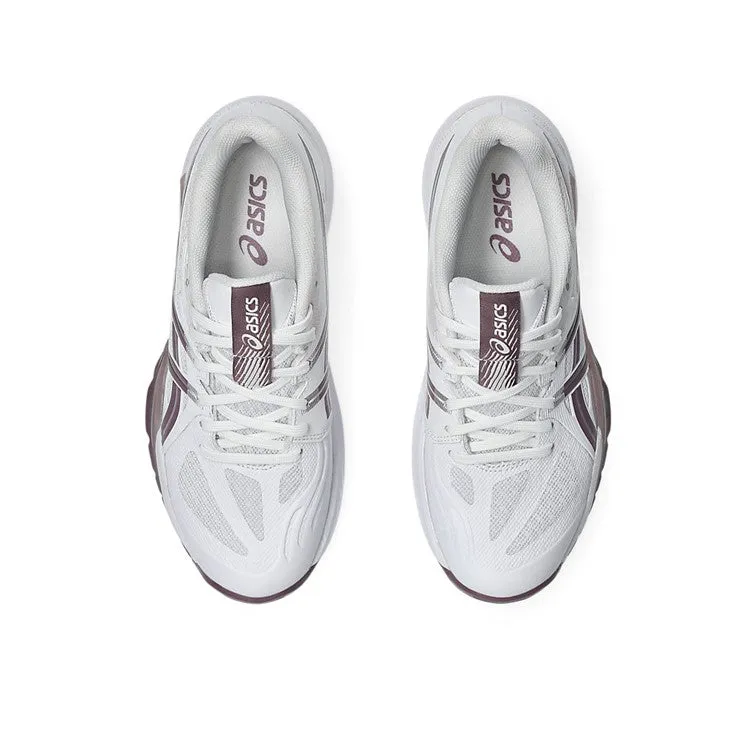 Asics Powerbreak FF White & Dusty Mauve Women's Indoor Court Shoes Ayrton Senna Shoes Asics