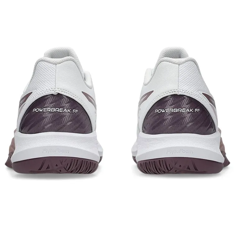 Asics Best Running Shoes 2017 Asics Powerbreak FF White & Dusty Mauve Women's Indoor Court Shoes