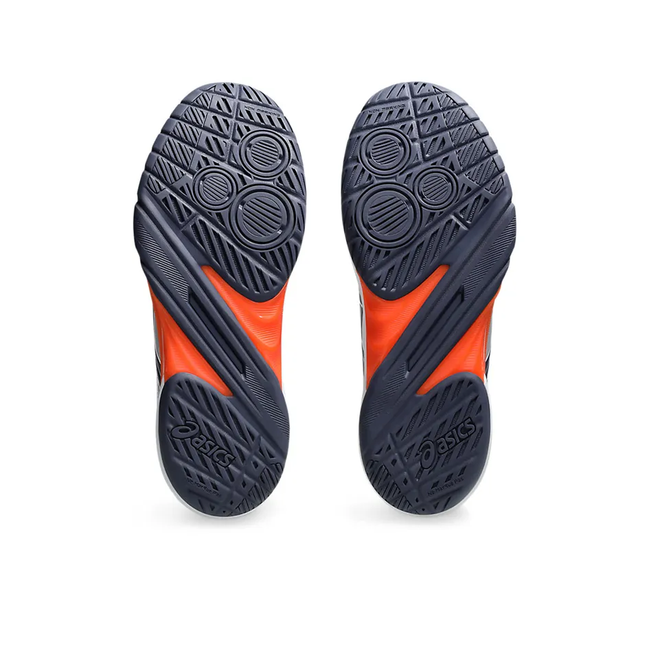 Asics Fuzex Rush Running Shoe Asics Powerbreak FF White & Nova Orange Men's Indoor Court Shoes