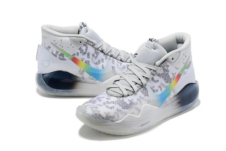 Nike Zoom KD 12 'White Grey Rainbow' Men Shoes Sneaker Sale Size US 7-12 Asics Shoes For Speed Work