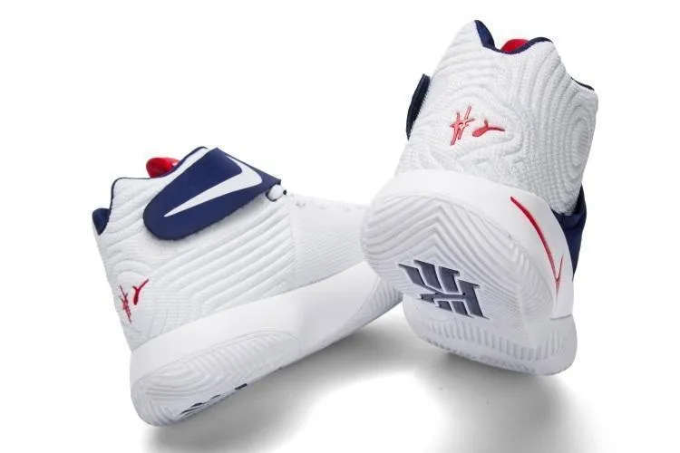 Nike Kyrie 2 USA White Navy Red Men Basketball Shoes Sale Size US 7-12 Guidance Line Asics Shoes