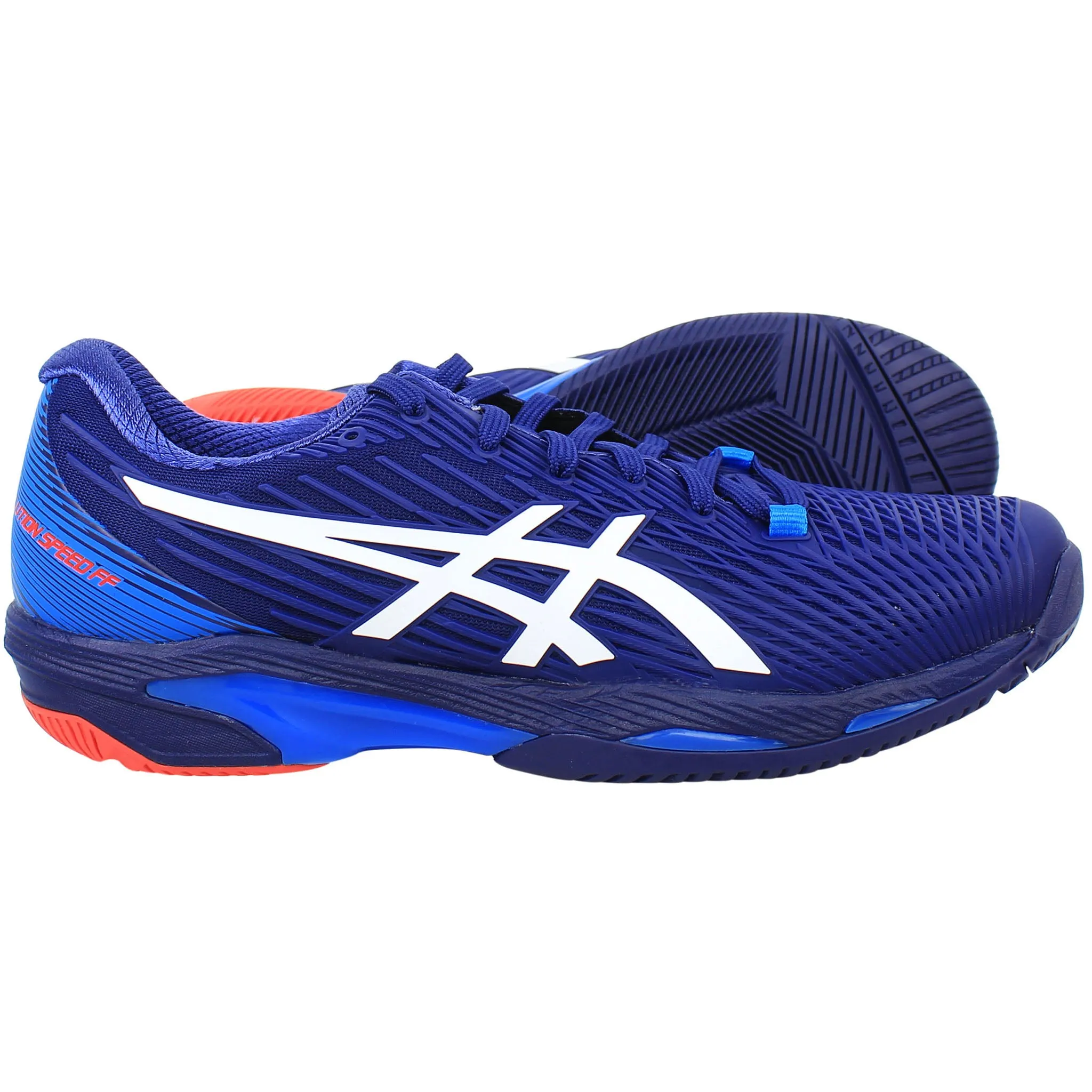 Weight Of Asics Running Shoes Asics Solution Speed FF 2 Mens Blue Tennis Shoes