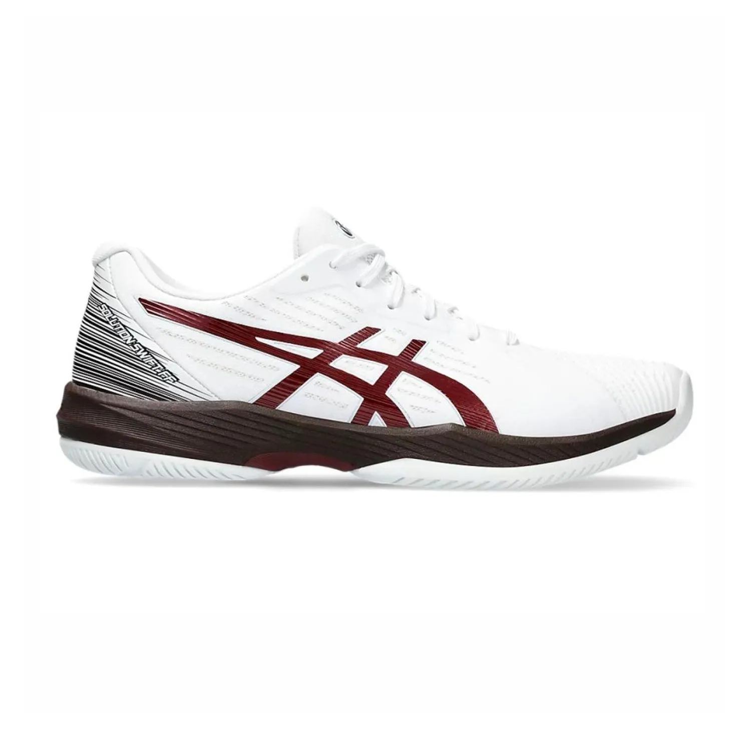 Asics Solution Swift FF Tennis Shoes (White/Antique Red) Women's Asic Running Shoes