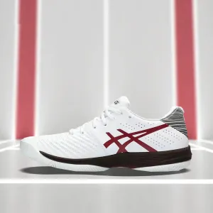 Asics Gel-course Ace Golf Shoes Asics Solution Swift FF Tennis Shoes (White/Antique Red)