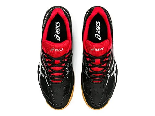 Asics Intensity Wrestling Shoes ASICS Unisex-Adult Break 2 Black/Classic Red Indoor Court Shoes-6 UK (40 EU) (7 US) (1073A013)