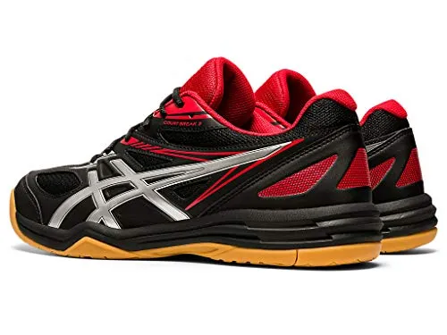 Asics Comfortable Shoes ASICS Unisex-Adult Break 2 Black/Classic Red Indoor Court Shoes-6 UK (40 EU) (7 US) (1073A013)
