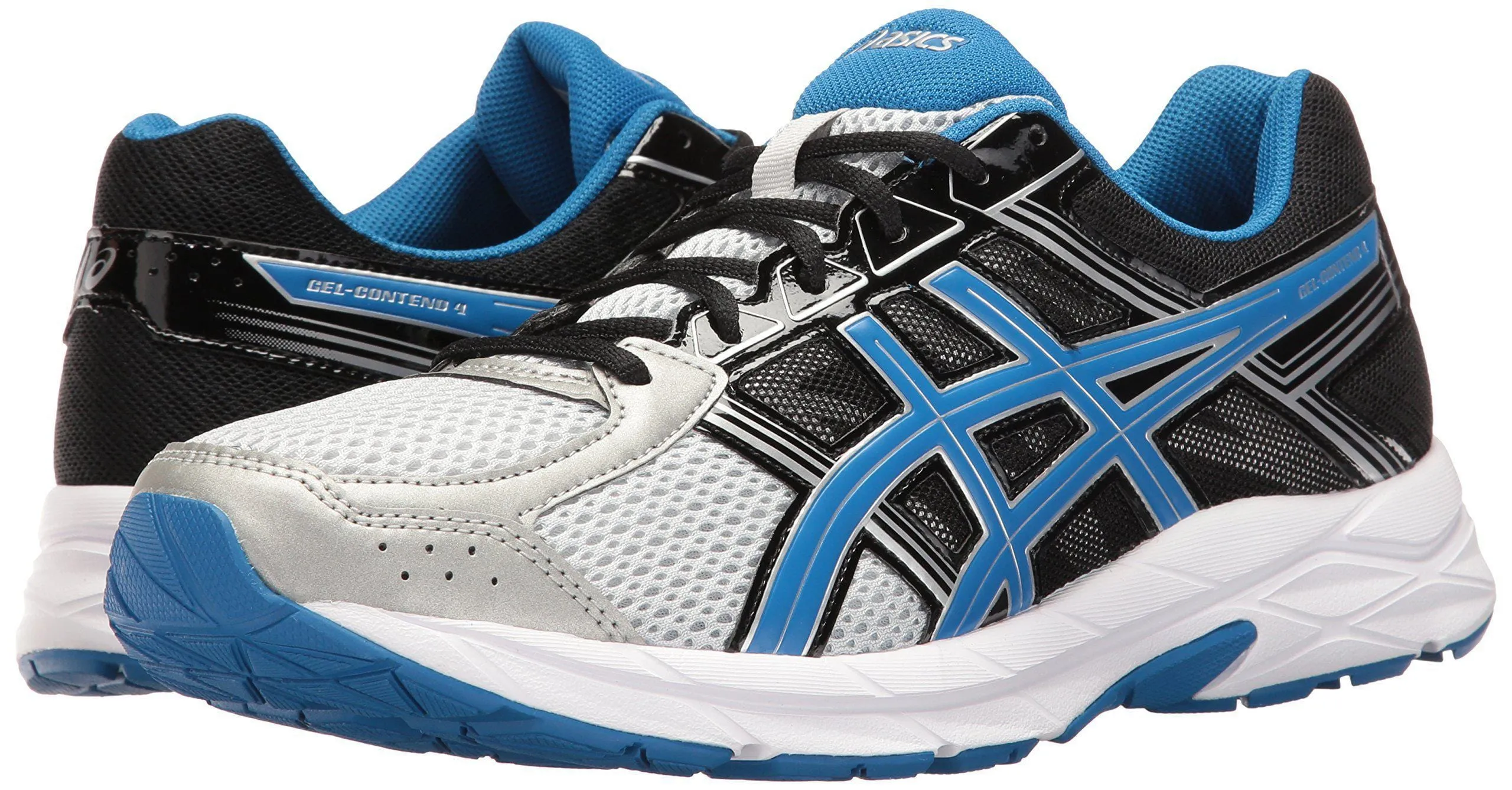 ASICS Men's Gel-Contend 4 Running Shoe, Silver/Classic Blue/Black, 11 4E US Shoes Similar To Asics Gel Nimbus 23